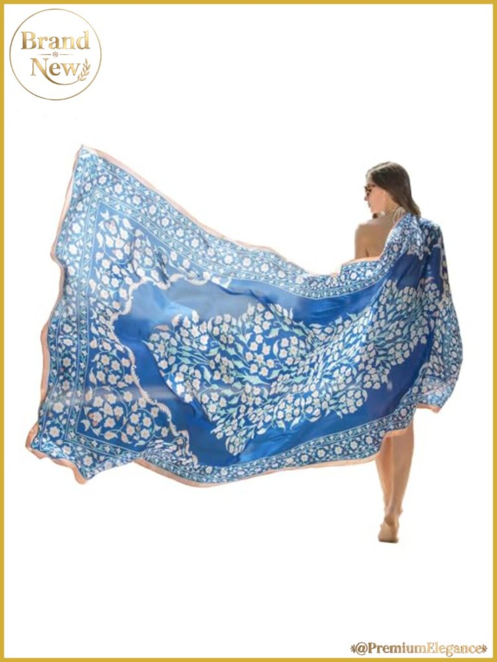 100% Mulberry Silk Pashmina Shawl Wrap 90x43 Oversized Lightweight